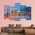 Dresden During Twilight Canvas Wall Art-4 Pop-Gallery Wrap-50" x 32"-Tiaracle