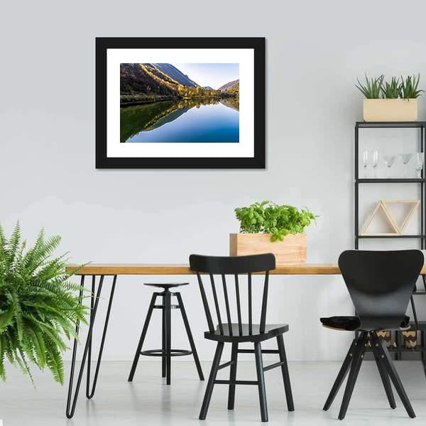 Ghirla Lake Italy Canvas Wall Art-3 Horizontal-Gallery Wrap-25" x 16"-Tiaracle