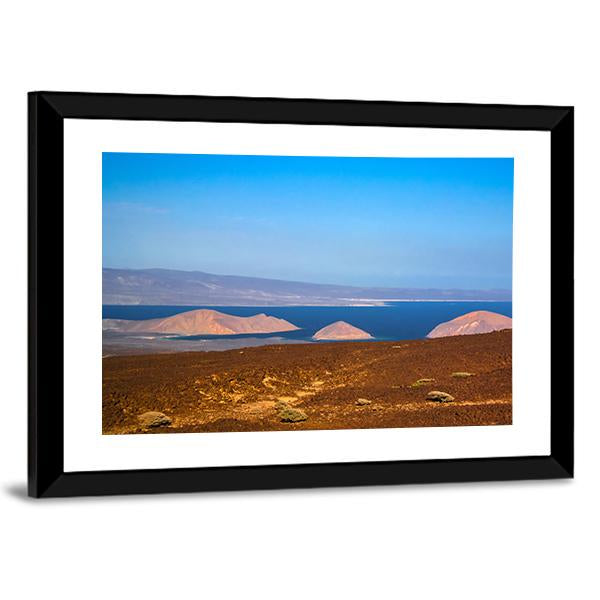 Ghoubet Lake & Diable Island Panoramic Canvas Wall Art-1 Piece-36" x 12"-Tiaracle