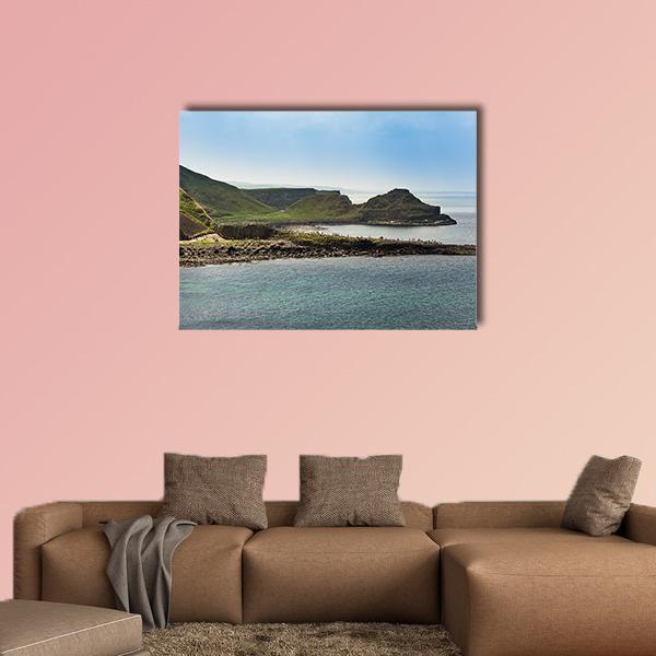 Giant's Causeway In Ireland Canvas Wall Art-1 Piece-Gallery Wrap-48" x 32"-Tiaracle