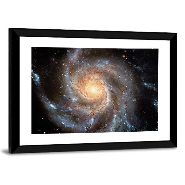 Giant Spiral Disk Canvas Wall Art-5 Horizontal-Gallery Wrap-22" x 12"-Tiaracle