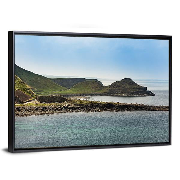 Giant's Causeway In Ireland Canvas Wall Art-3 Horizontal-Gallery Wrap-25" x 16"-Tiaracle