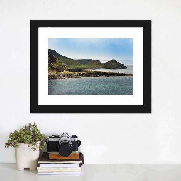 Giant's Causeway In Ireland Canvas Wall Art-1 Piece-Framed Print-20" x 16"-Tiaracle