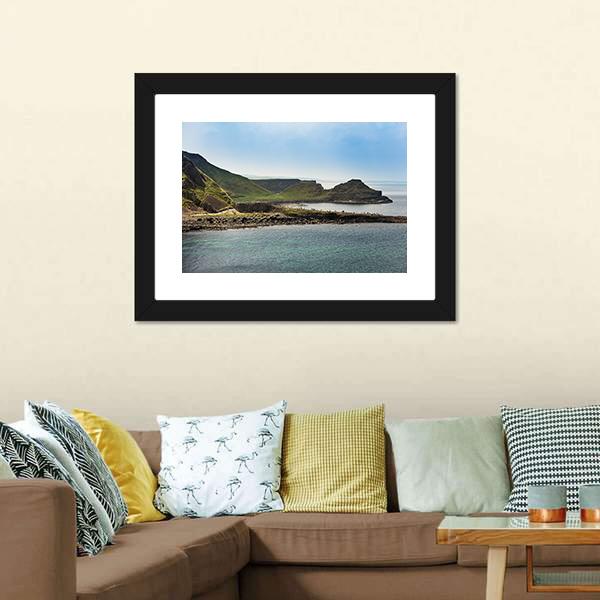 Giant's Causeway In Ireland Canvas Wall Art-3 Horizontal-Gallery Wrap-25" x 16"-Tiaracle