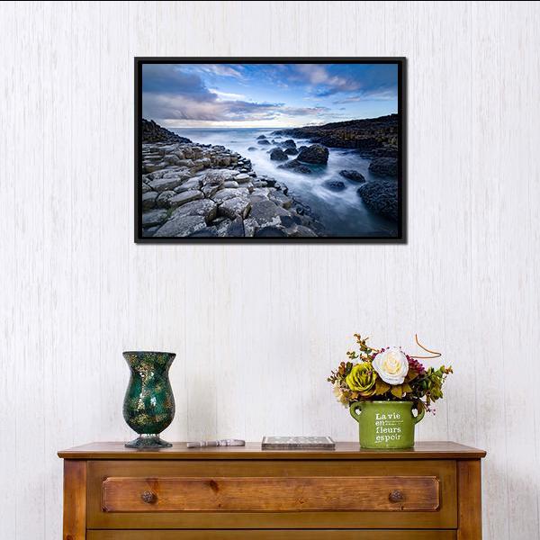 Giant's Causeway Ireland Panoramic Canvas Wall Art-1 Piece-36" x 12"-Tiaracle