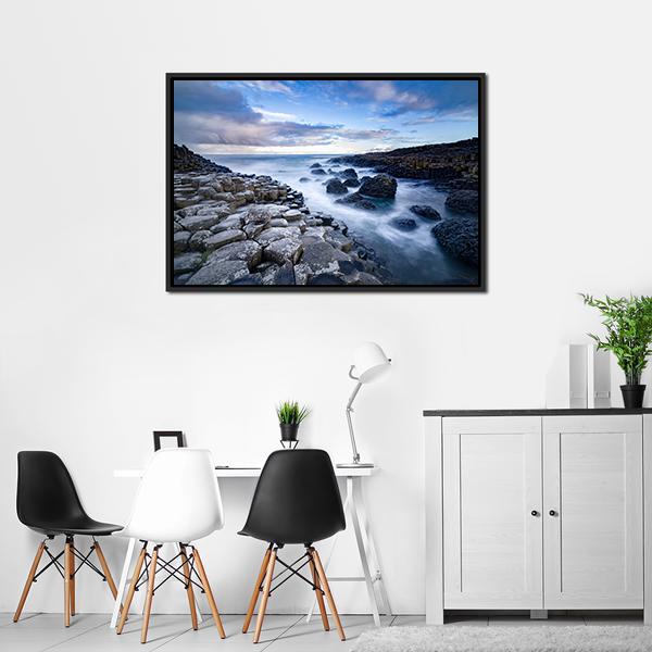 Giant's Causeway Ireland Panoramic Canvas Wall Art-1 Piece-36" x 12"-Tiaracle