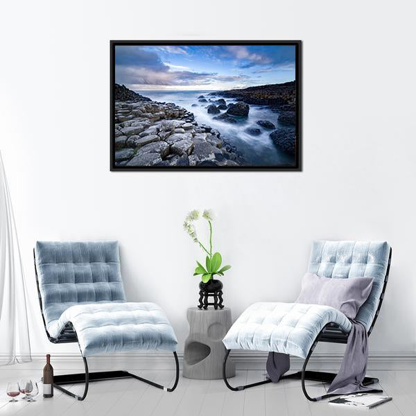 Giant's Causeway Ireland Panoramic Canvas Wall Art-1 Piece-36" x 12"-Tiaracle