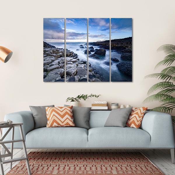 Giant's Causeway Ireland Canvas Wall Art-4 Horizontal-Gallery Wrap-34" x 24"-Tiaracle