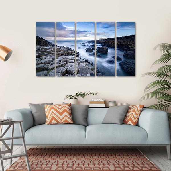 Giant's Causeway Ireland Canvas Wall Art-5 Horizontal-Gallery Wrap-22" x 12"-Tiaracle