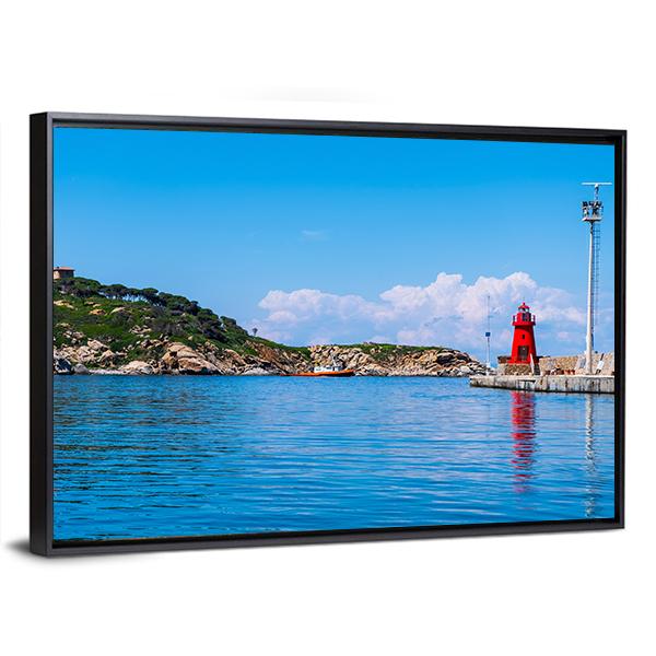 Giglio Island Italy Canvas Wall Art-3 Horizontal-Gallery Wrap-25" x 16"-Tiaracle