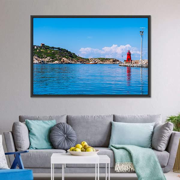Giglio Island Italy Canvas Wall Art-3 Horizontal-Gallery Wrap-25" x 16"-Tiaracle
