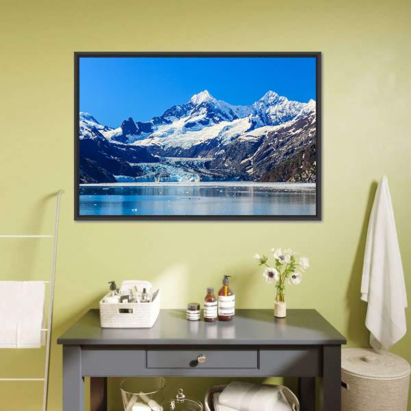 Glacier Bay National Park Canvas Wall Art-1 Piece-Floating Frame-24" x 16"-Tiaracle