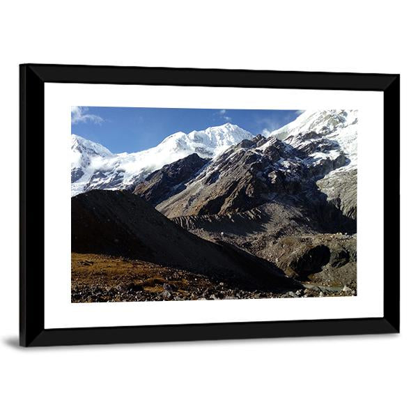Glacier Ice Peak Panoramic Canvas Wall Art-1 Piece-36" x 12"-Tiaracle