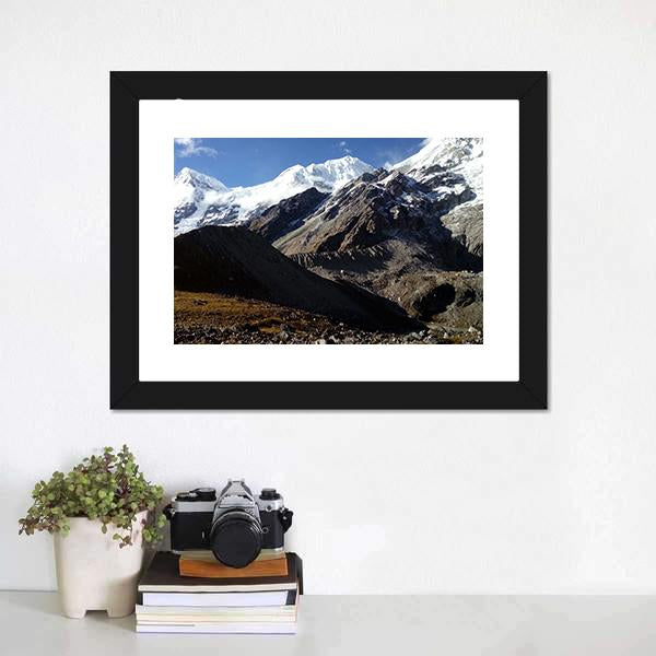 Glacier Ice Peak Panoramic Canvas Wall Art-1 Piece-36" x 12"-Tiaracle