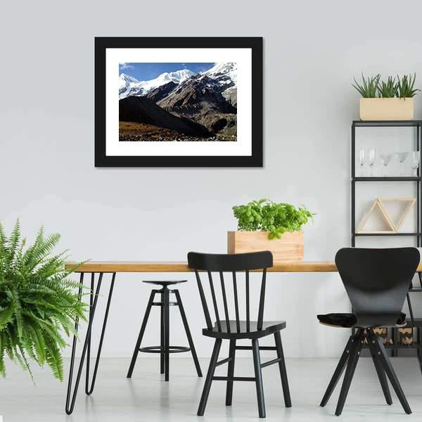 Glacier Ice Peak Panoramic Canvas Wall Art-1 Piece-36" x 12"-Tiaracle