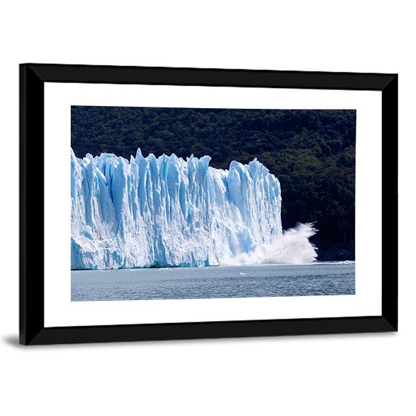 Glacier In Argentina Canvas Wall Art-3 Horizontal-Gallery Wrap-25" x 16"-Tiaracle