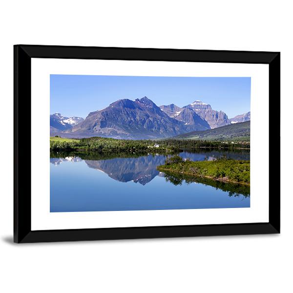 Glacier National Park Canvas Wall Art-3 Horizontal-Gallery Wrap-25" x 16"-Tiaracle