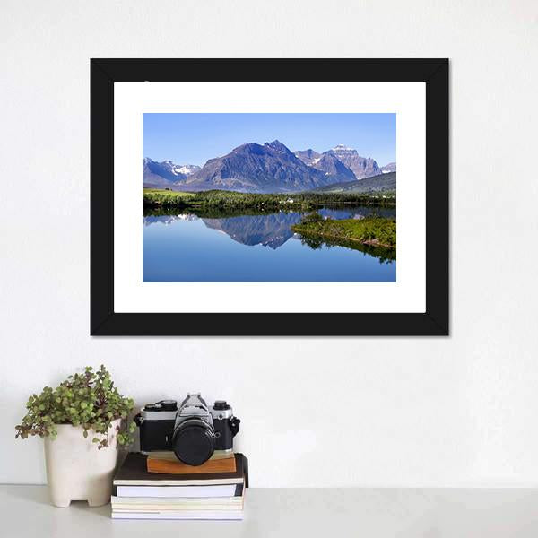 Glacier National Park Canvas Wall Art-1 Piece-Framed Print-20" x 16"-Tiaracle