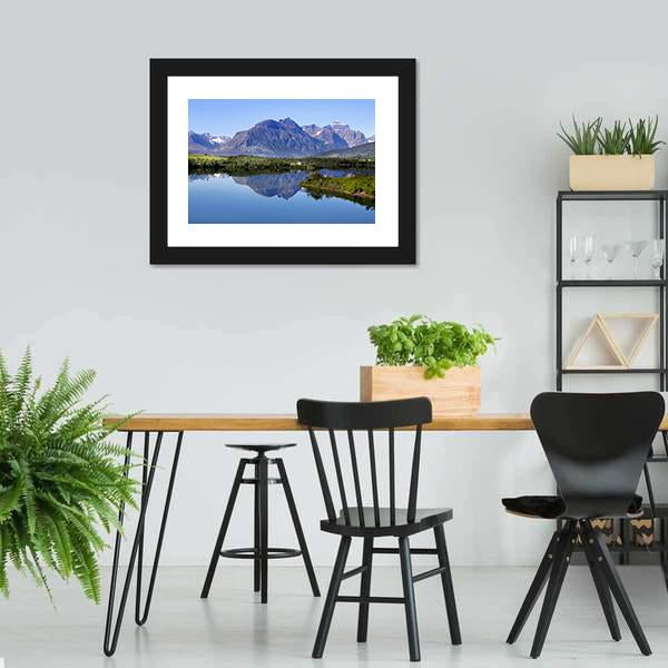 Glacier National Park Canvas Wall Art-3 Horizontal-Gallery Wrap-25" x 16"-Tiaracle