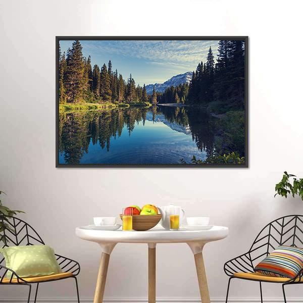 Glacier National Park Montana Canvas Wall Art-3 Horizontal-Gallery Wrap-25" x 16"-Tiaracle