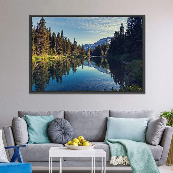 Glacier National Park Montana Canvas Wall Art-3 Horizontal-Gallery Wrap-25" x 16"-Tiaracle