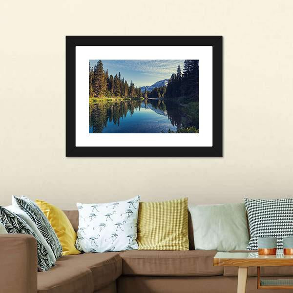 Glacier National Park Montana Canvas Wall Art-3 Horizontal-Gallery Wrap-25" x 16"-Tiaracle