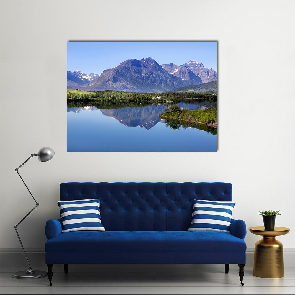 Glacier National Park Canvas Wall Art-1 Piece-Gallery Wrap-48" x 32"-Tiaracle