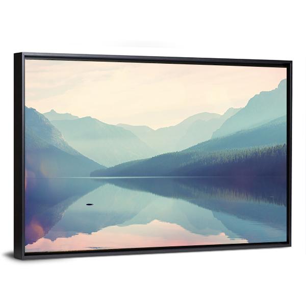 Glacier National Park USA Canvas Wall Art-3 Horizontal-Gallery Wrap-25" x 16"-Tiaracle