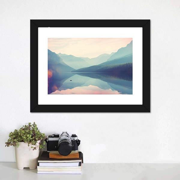 Glacier National Park USA Canvas Wall Art-1 Piece-Framed Print-20" x 16"-Tiaracle