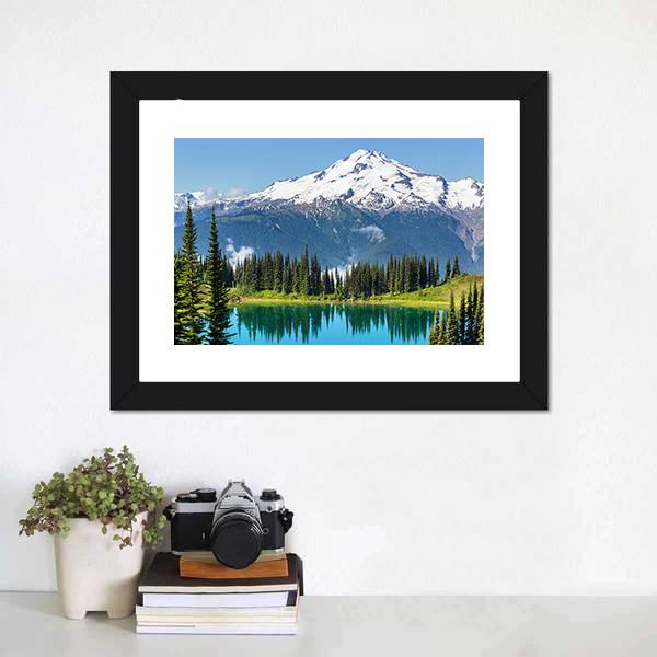 Glacier Peak In Washington Canvas Wall Art-1 Piece-Framed Print-20" x 16"-Tiaracle