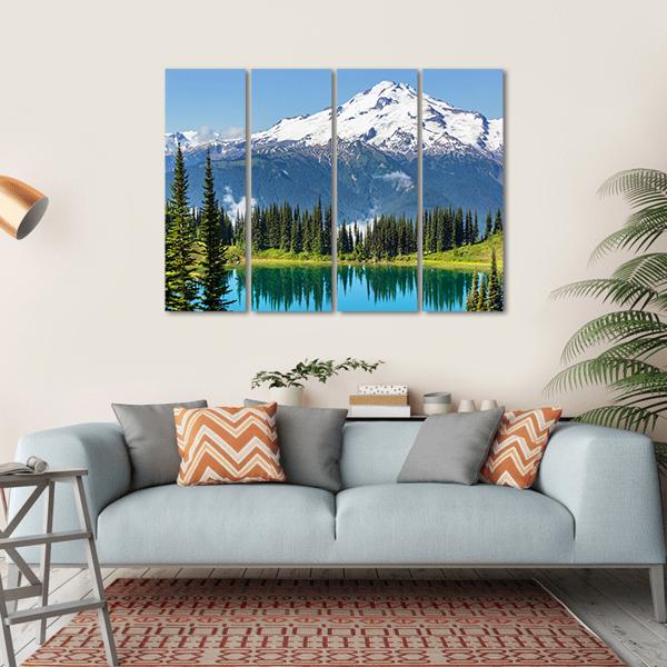 Glacier Peak In Washington Canvas Wall Art-4 Horizontal-Gallery Wrap-34" x 24"-Tiaracle