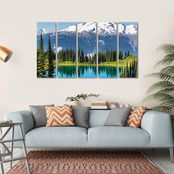 Glacier Peak In Washington Canvas Wall Art-5 Horizontal-Gallery Wrap-22" x 12"-Tiaracle