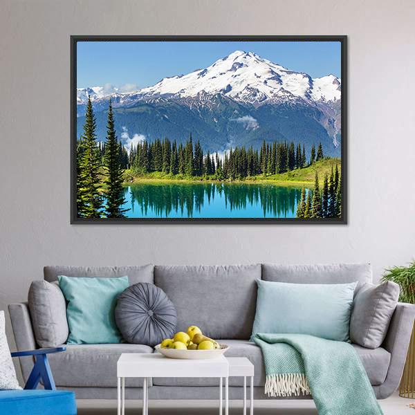 Glacier Peak In Washington Canvas Wall Art-5 Horizontal-Gallery Wrap-22" x 12"-Tiaracle