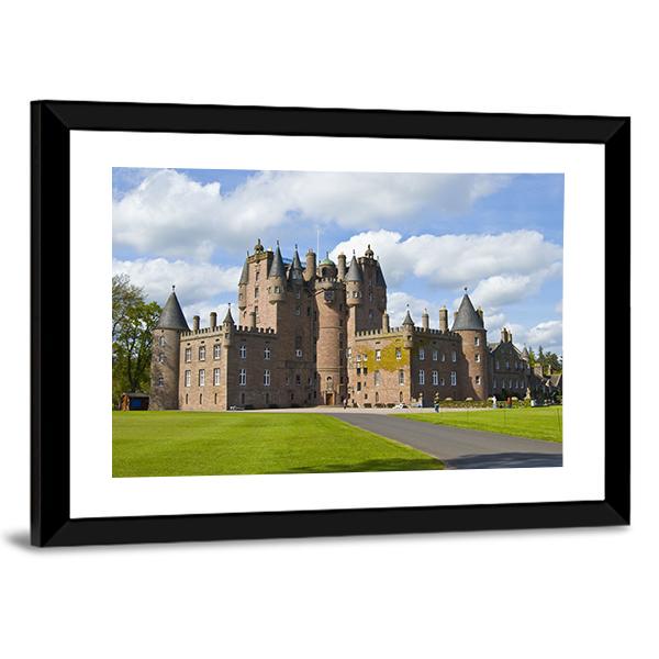 Glamis Castle Scotland Canvas Wall Art-5 Horizontal-Gallery Wrap-22" x 12"-Tiaracle