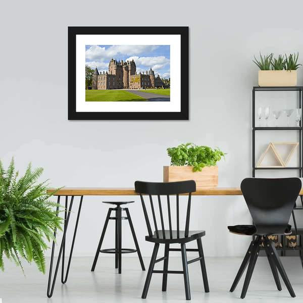 Glamis Castle Scotland Canvas Wall Art-5 Horizontal-Gallery Wrap-22" x 12"-Tiaracle