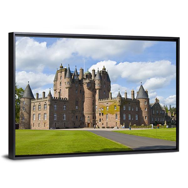 Glamis Castle Scotland Canvas Wall Art-5 Horizontal-Gallery Wrap-22" x 12"-Tiaracle