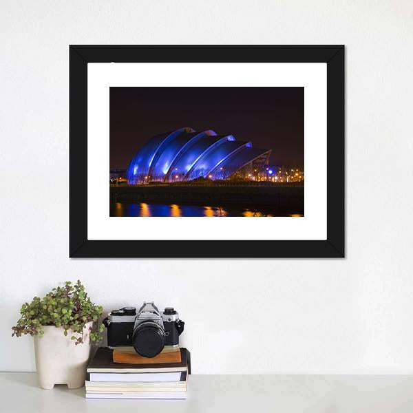 Glasgow Armadillo Building Canvas Wall Art-1 Piece-Framed Print-20" x 16"-Tiaracle