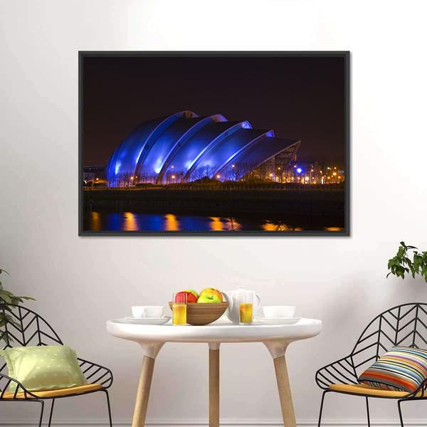 Glasgow Armadillo Building Canvas Wall Art-3 Horizontal-Gallery Wrap-25" x 16"-Tiaracle