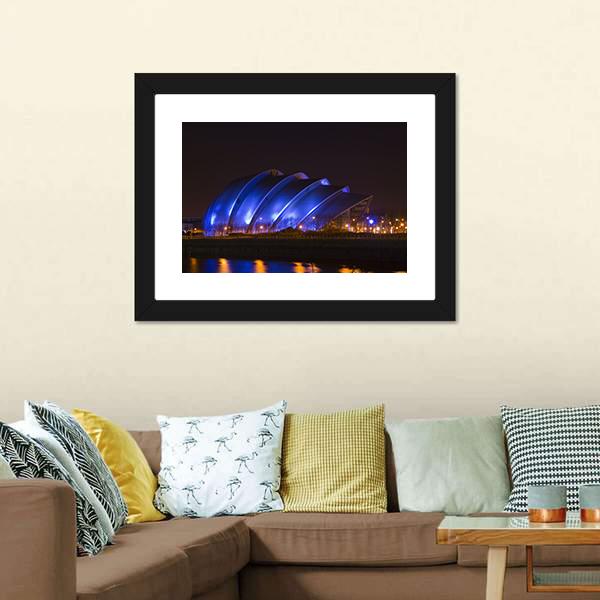Glasgow Armadillo Building Canvas Wall Art-3 Horizontal-Gallery Wrap-25" x 16"-Tiaracle