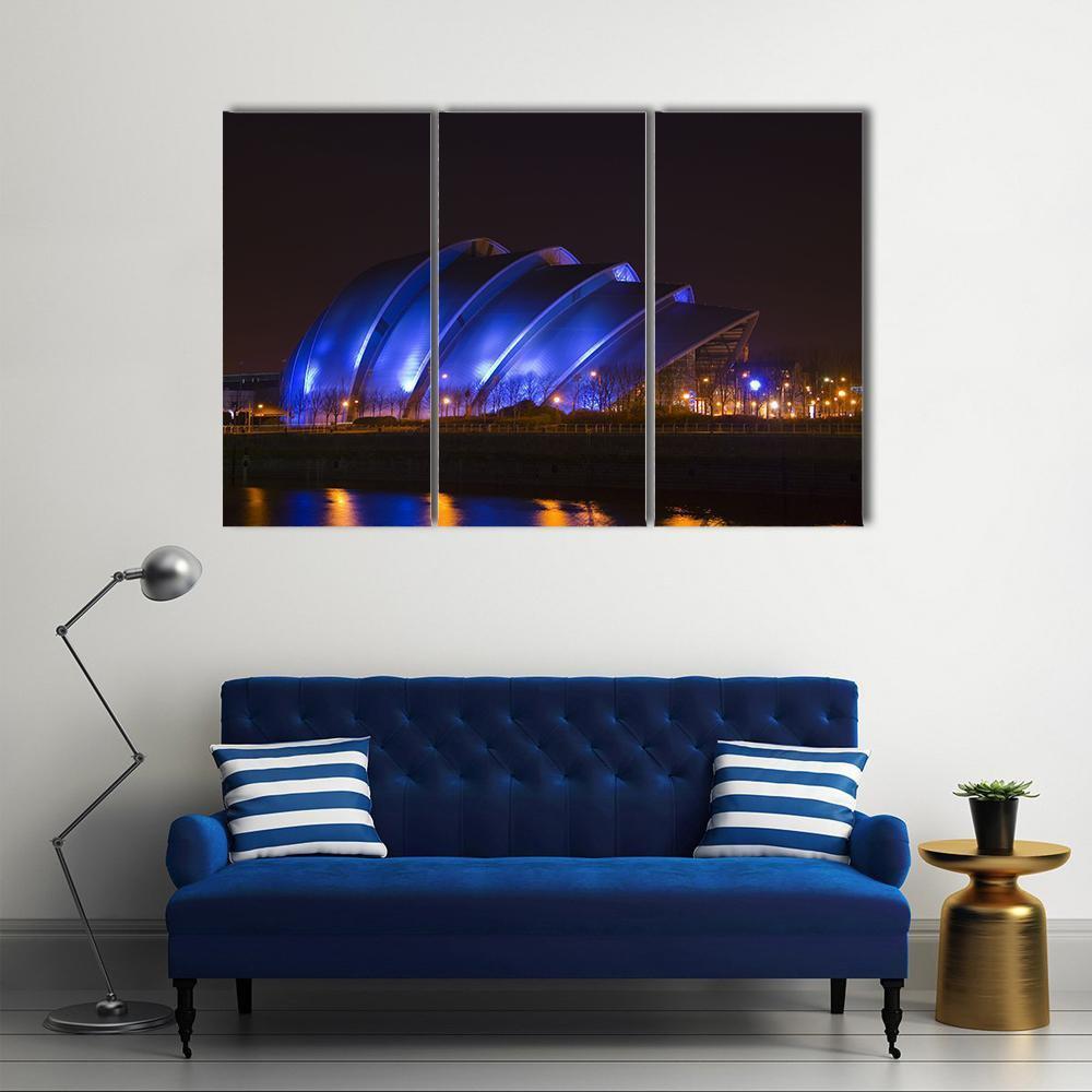 Glasgow Armadillo Building Canvas Wall Art-3 Horizontal-Gallery Wrap-37" x 24"-Tiaracle