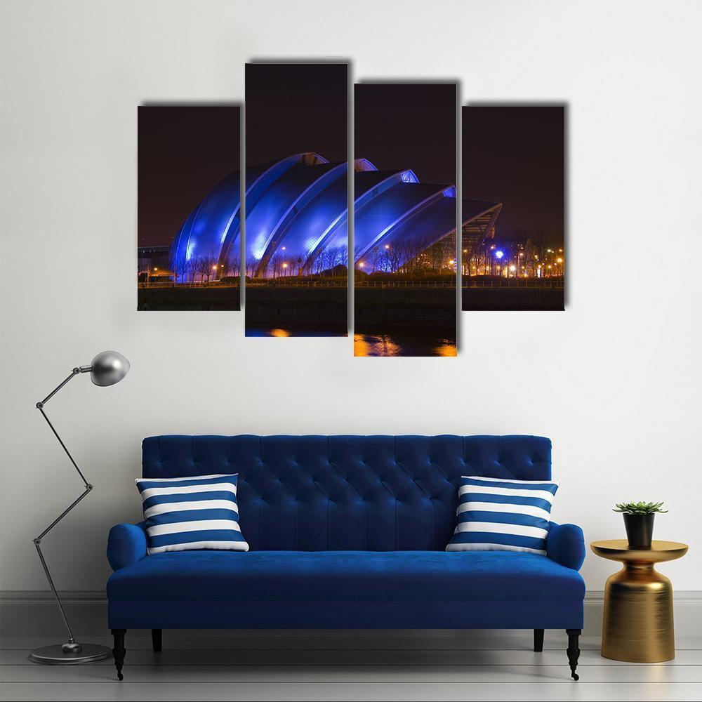 Glasgow Armadillo Building Canvas Wall Art-4 Pop-Gallery Wrap-50" x 32"-Tiaracle