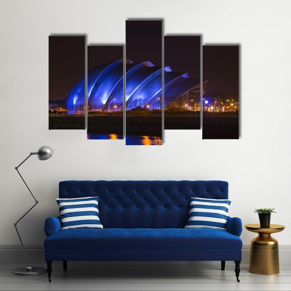 Glasgow Armadillo Building Canvas Wall Art-5 Pop-Gallery Wrap-47" x 32"-Tiaracle