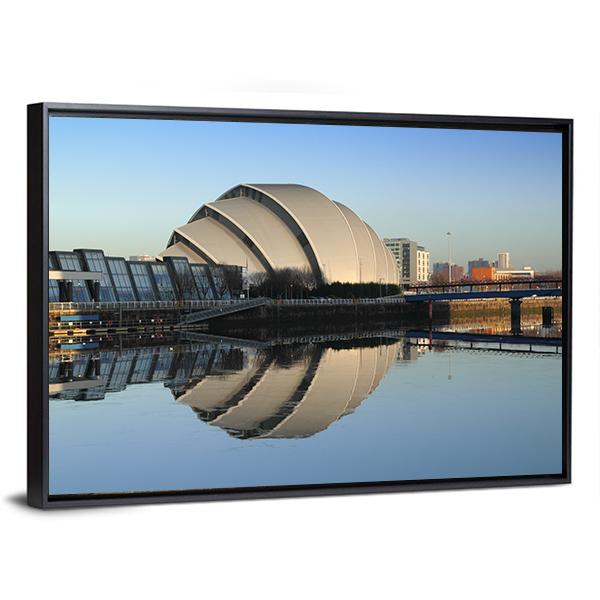 Glasgow Armadillo In Winter Canvas Wall Art-3 Horizontal-Gallery Wrap-25" x 16"-Tiaracle
