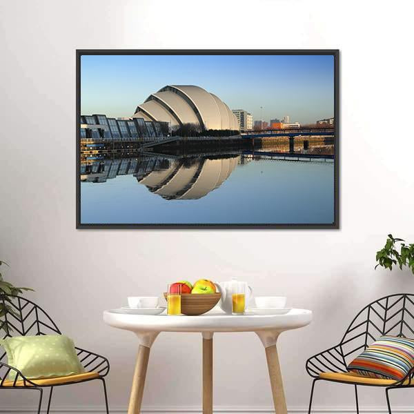 Glasgow Armadillo In Winter Canvas Wall Art-3 Horizontal-Gallery Wrap-25" x 16"-Tiaracle