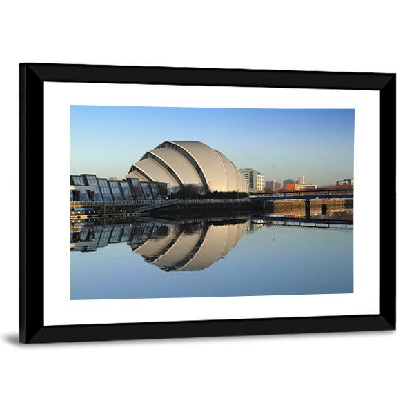 Glasgow Armadillo In Winter Canvas Wall Art-3 Horizontal-Gallery Wrap-25" x 16"-Tiaracle