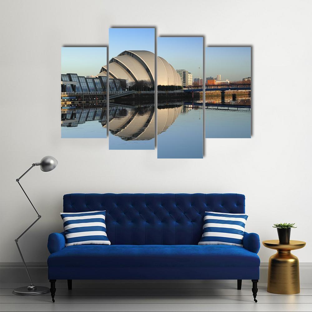 Glasgow Armadillo In Winter Canvas Wall Art-4 Pop-Gallery Wrap-50" x 32"-Tiaracle