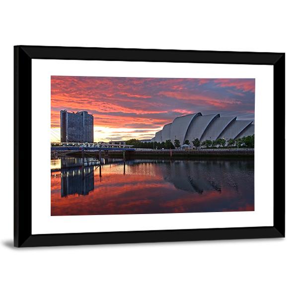 Glasgow Harbor District Canvas Wall Art-5 Horizontal-Gallery Wrap-22" x 12"-Tiaracle