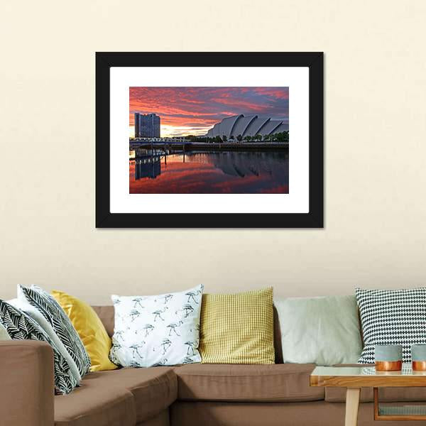 Glasgow Harbor District Canvas Wall Art-5 Horizontal-Gallery Wrap-22" x 12"-Tiaracle