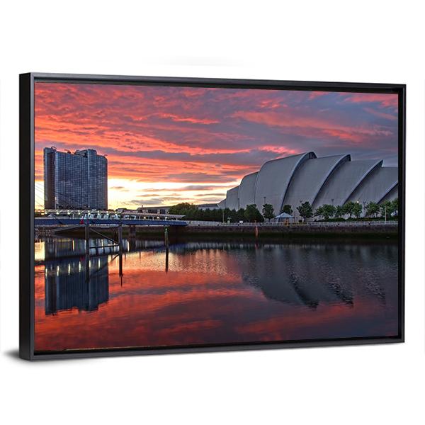 Glasgow Harbor District Canvas Wall Art-5 Horizontal-Gallery Wrap-22" x 12"-Tiaracle