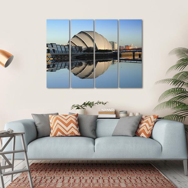 Glasgow Armadillo In Winter Canvas Wall Art-4 Horizontal-Gallery Wrap-34" x 24"-Tiaracle